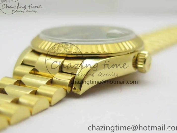Bracelet Dial EWF 31mm ETA2688 Best Green YG Daydate Edition Malachite YG President on 278288 0430